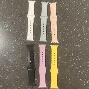 Watch Straps lot of 6 - Compatible with Apple I Watch